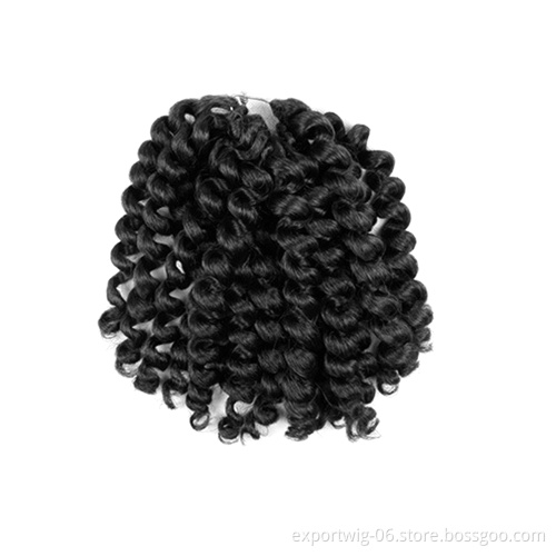 crochet hair braid 8inch water wave passion twist synthetic extensions curly braiding hair wholesale price Marley Braids